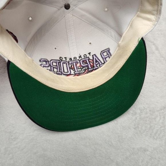 Toronto Raptors Hat Cap Snap Back Mens One Size White NBA Basketball '47 - Picture 6 of 8